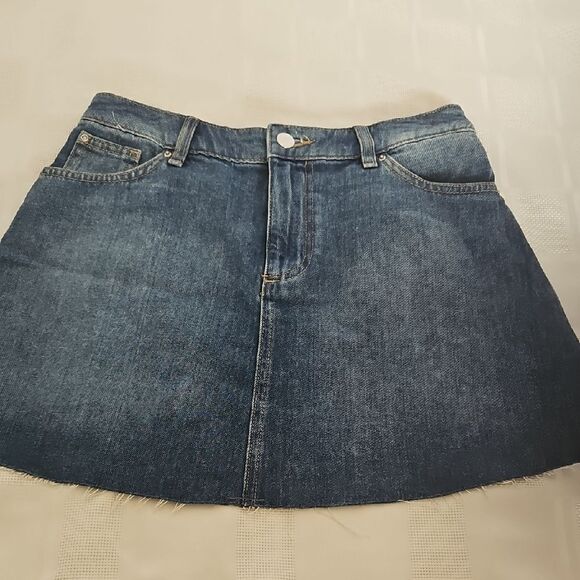 H&M Blue A-Line Mini Skirt Casual - Picture 3 of 16